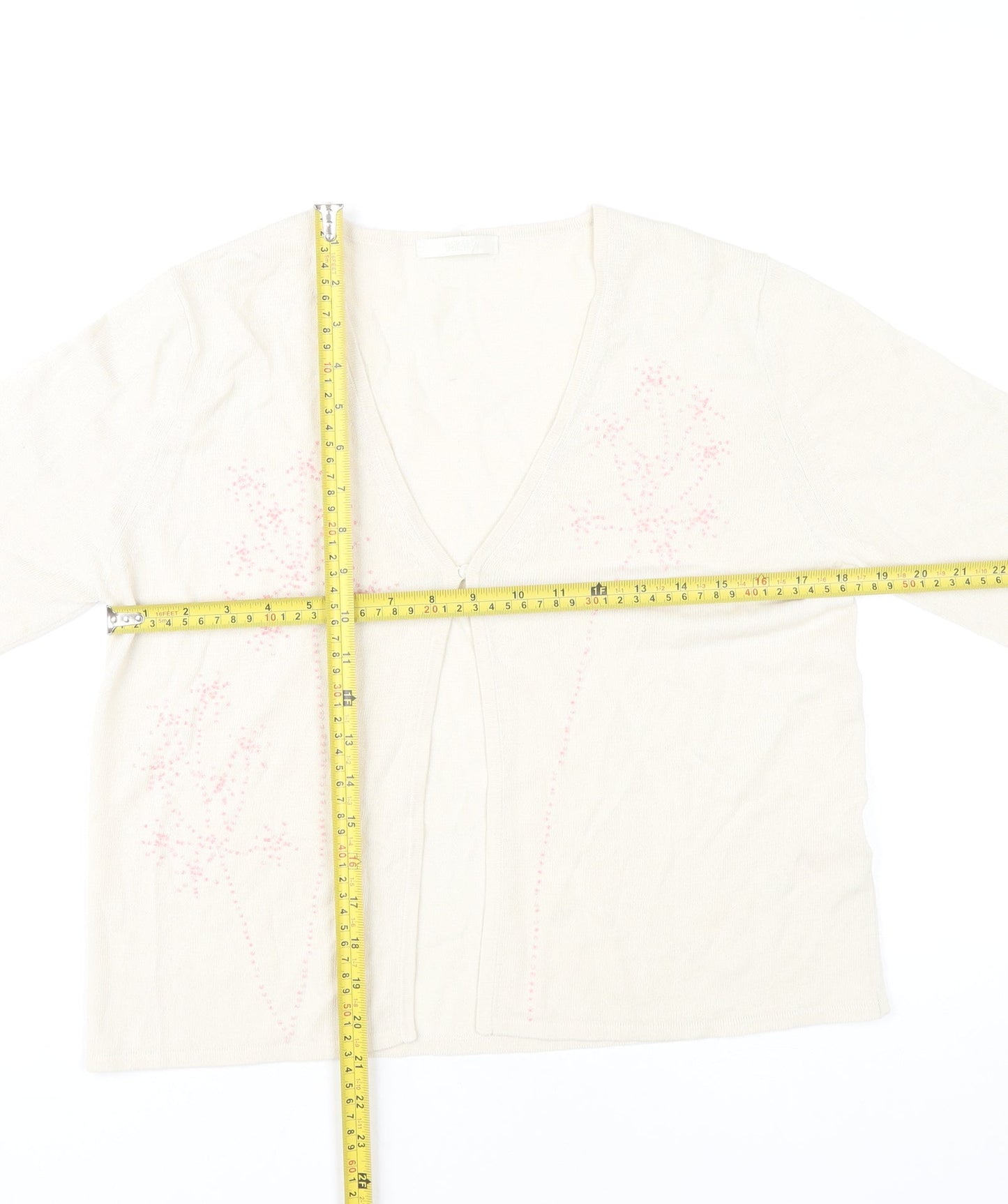 Womens UK Size 16 Marks and Spencer Ivory Cardigan Jumper