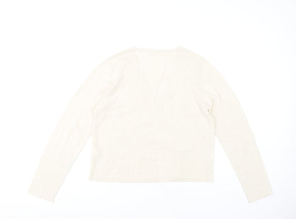 Womens UK Size 16 Marks and Spencer Ivory Cardigan Jumper