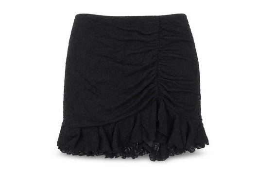 New Look Girls Black Lace Tulip Skirt 14-15Y Party Casual Short Ruffle