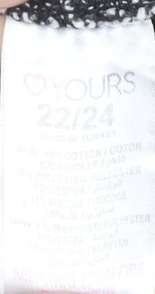 Womens UK Size 22 Yours Grey Basic Jacket