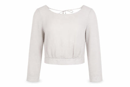 Womens UK Size 6 Miss Selfridge Beige Wrap Blouse