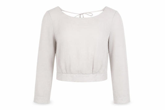 Womens UK Size 6 Miss Selfridge Beige Wrap Blouse