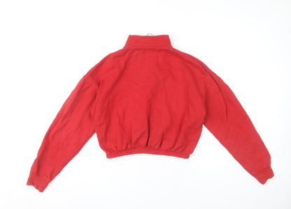 Womens UK Size 12 Pull&Bear Red Pullover Sweatshirt