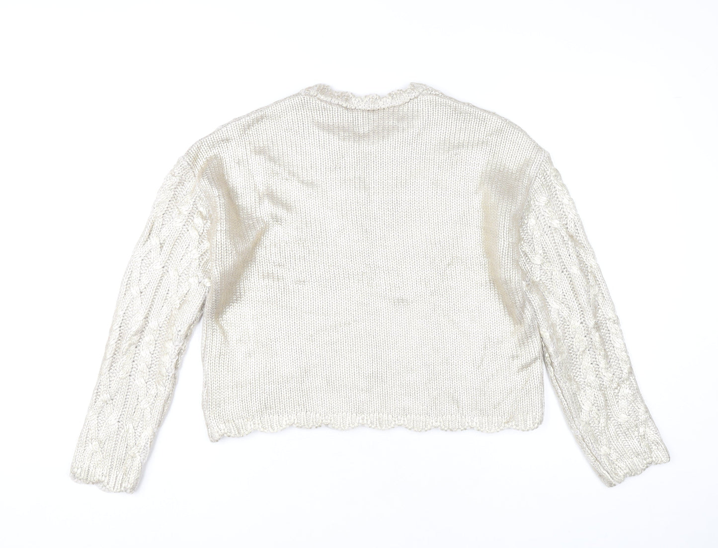 Womens UK Size S Marks and Spencer Ivory Pullover Jumper