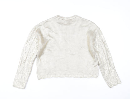 Womens UK Size S Marks and Spencer Ivory Pullover Jumper