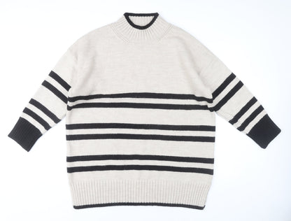 Womens UK Size L NEXT Beige Pullover Jumper