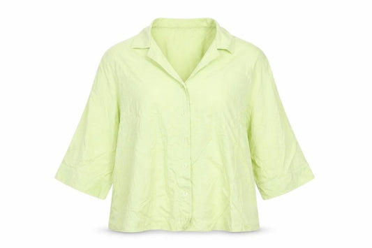 Gold by Michael H Women’s Green Size 18 Button-Up Shirt 100% Lyocell