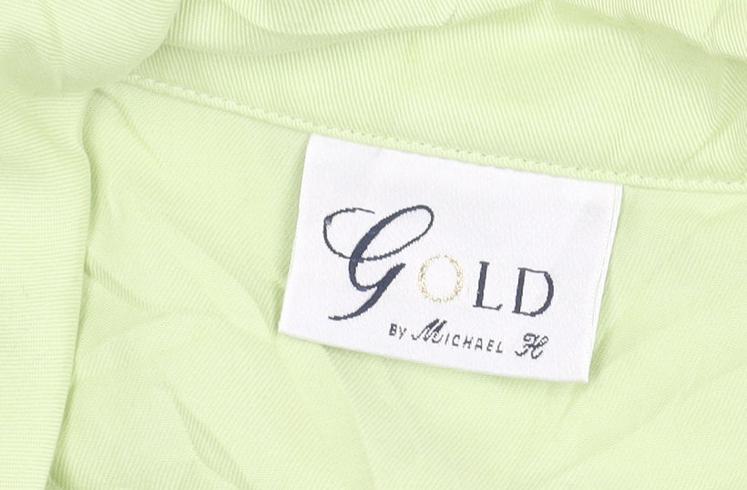 Gold by Michael H Women’s Green Size 18 Button-Up Shirt 100% Lyocell