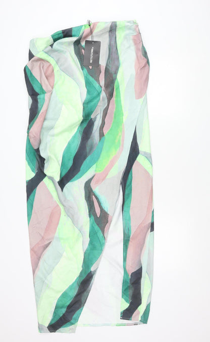 PrettyLittleThing Women’s Multicoloured Midi Pencil Skirt Size 16