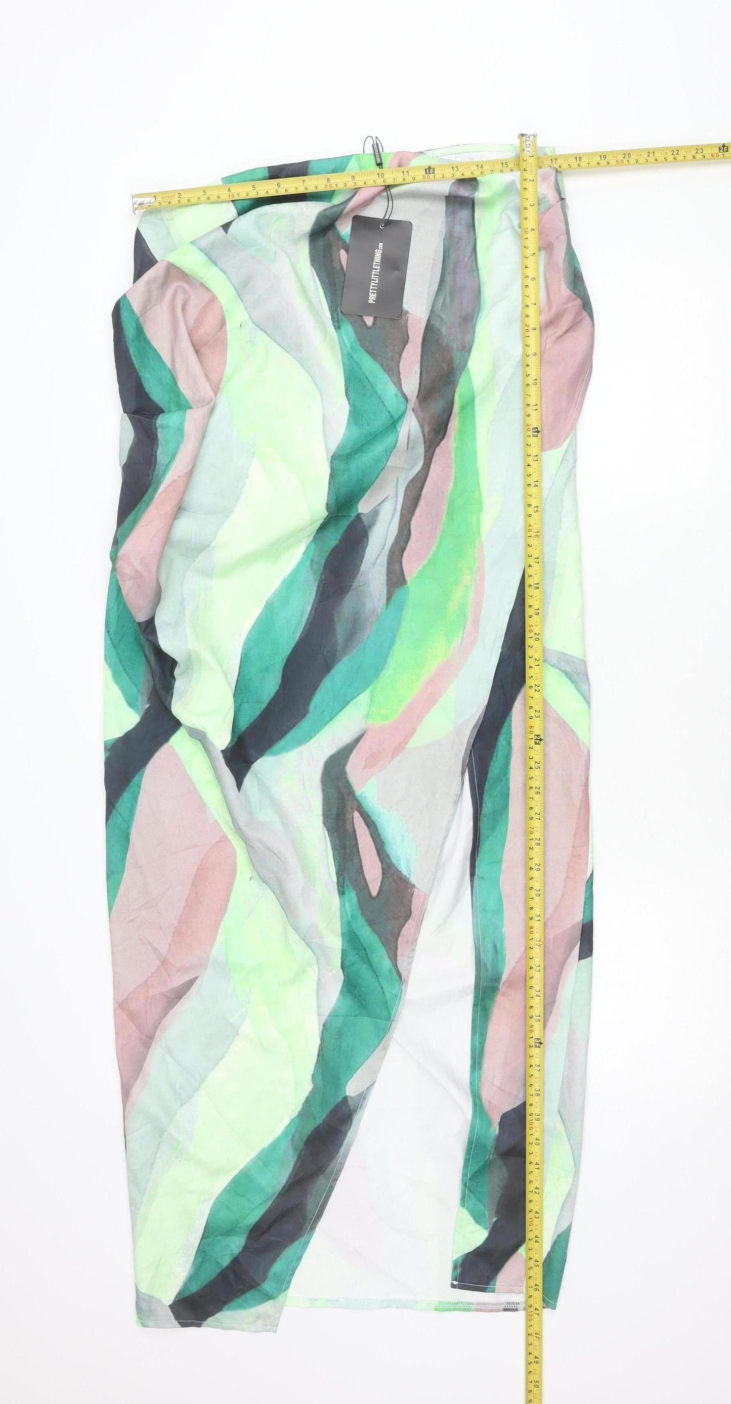 PrettyLittleThing Women’s Multicoloured Midi Pencil Skirt Size 16