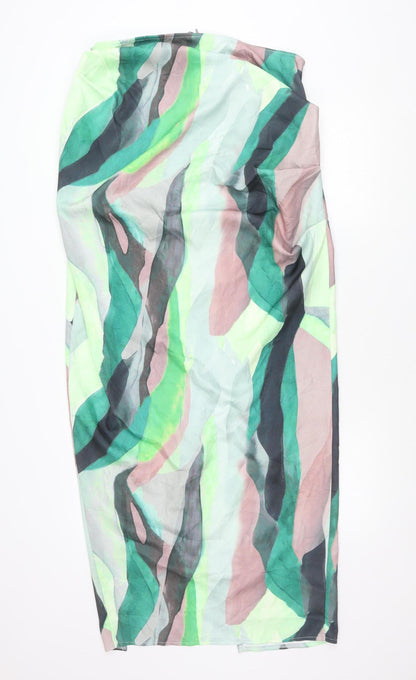 PrettyLittleThing Women’s Multicoloured Midi Pencil Skirt Size 16