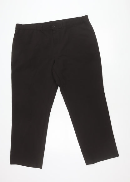 Marks and Spencer Men's Brown 42in Waist 29in Leg Dress Pants