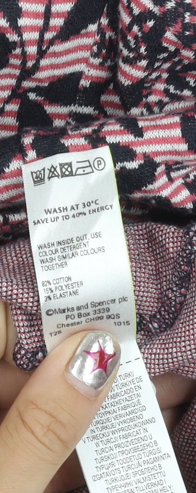 Womens UK Size 14 Marks and Spencer Multicoloured Tunic Blouse