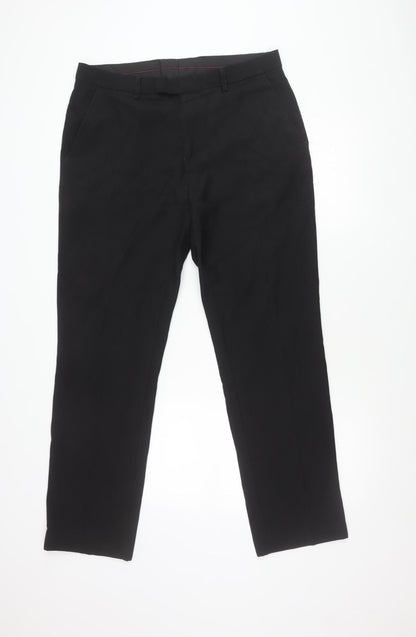 Fellini Traveller Men's Black 36R Formal Dress Pants Trousers