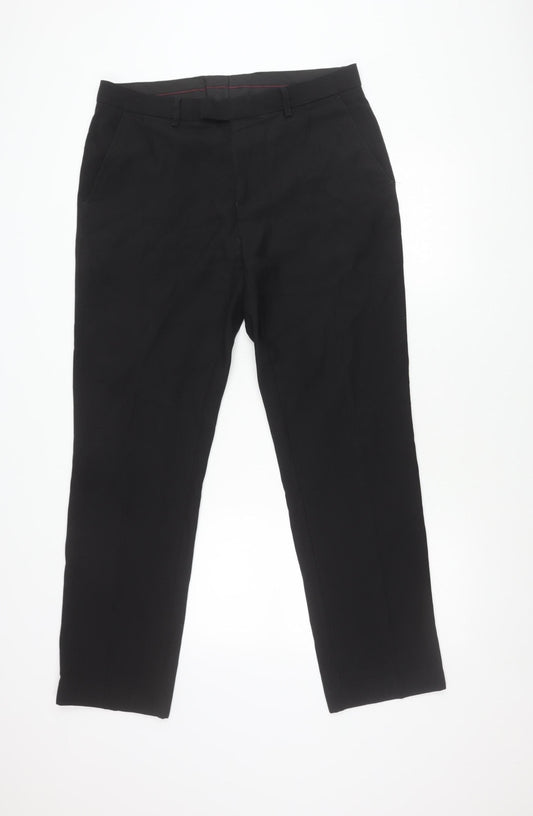 Fellini Traveller Men's Black 36R Formal Dress Pants Trousers
