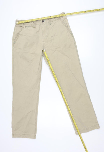 White Stuff Men's Beige Chino Trousers 34W 32L Classic Cotton