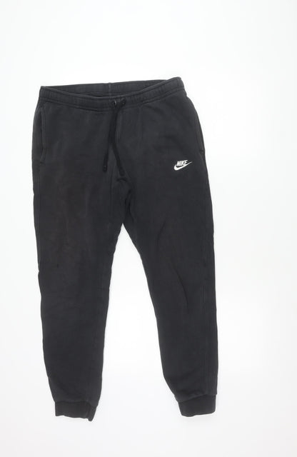 Nike Men's Black Jogger Sweatpants M Regular Fit Cotton Blend