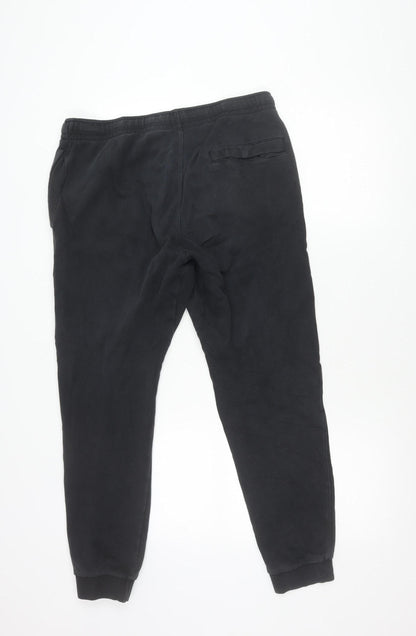 Nike Men's Black Jogger Sweatpants M Regular Fit Cotton Blend