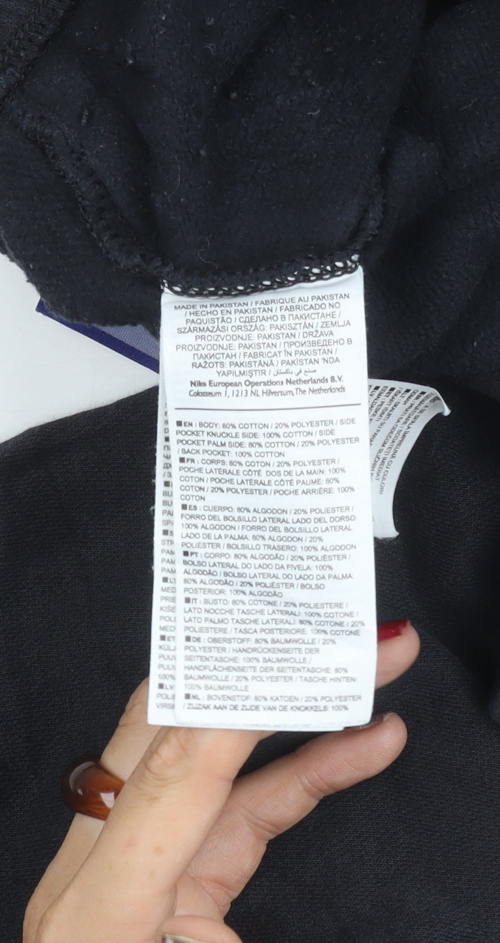 Nike Men's Black Jogger Sweatpants M Regular Fit Cotton Blend