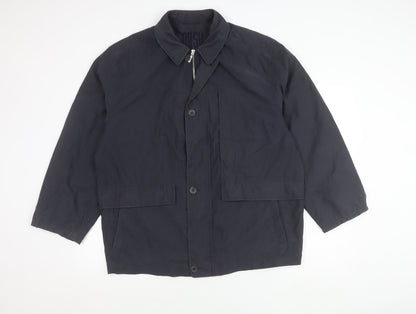 BUSH Unisex Adults Blue Size 44 Mid-Length Polyester Jacket