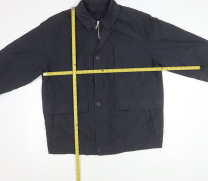 BUSH Unisex Adults Blue Size 44 Mid-Length Polyester Jacket