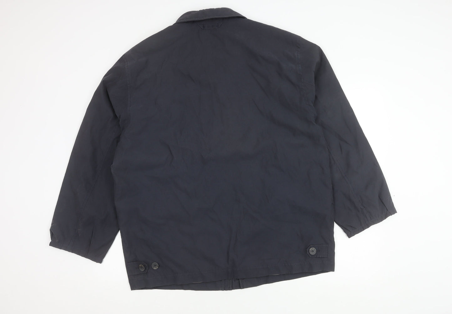 BUSH Unisex Adults Blue Size 44 Mid-Length Polyester Jacket