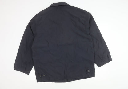 BUSH Unisex Adults Blue Size 44 Mid-Length Polyester Jacket