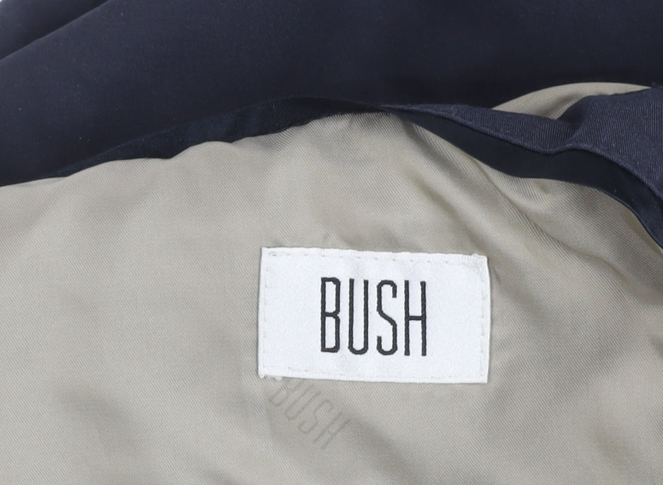 BUSH Unisex Adults Blue Size 44 Mid-Length Polyester Jacket