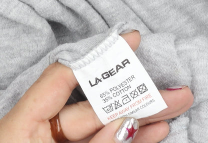 LA Gear Women's Grey Size 14 Sweatpants Straight Leg Trousers