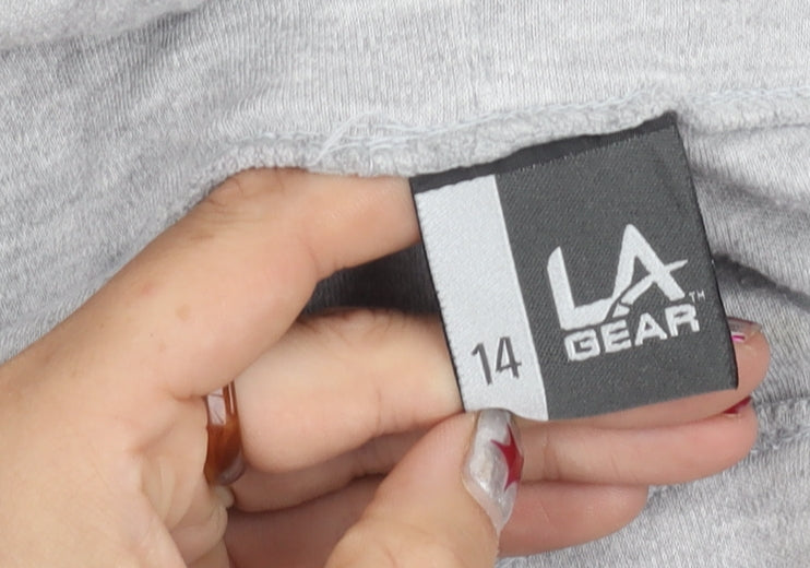 LA Gear Women's Grey Size 14 Sweatpants Straight Leg Trousers