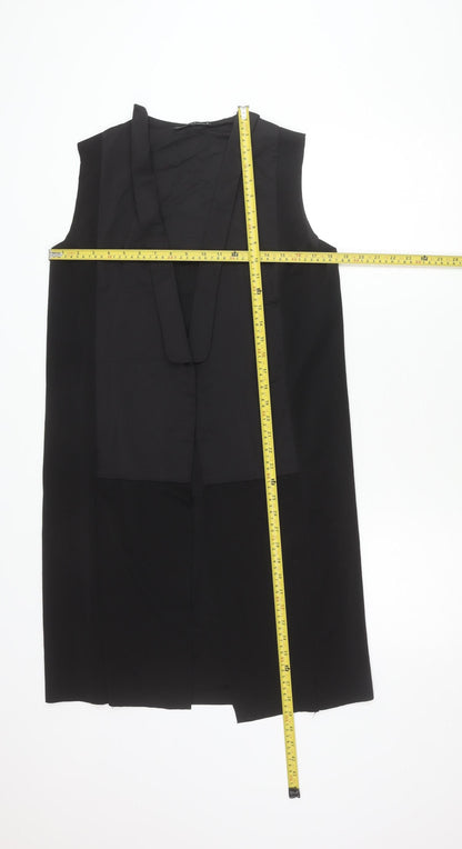 Womens UK Size S Zara Black Basic Jacket