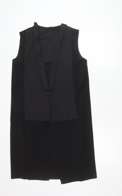 Womens UK Size S Zara Black Basic Jacket