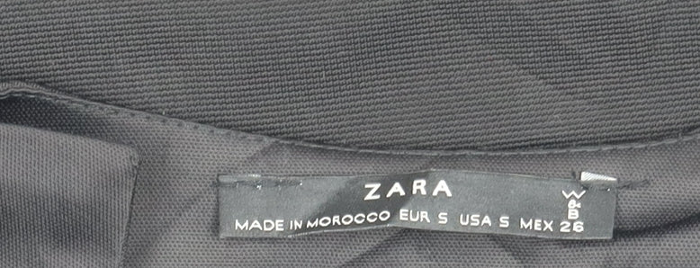 Womens UK Size S Zara Black Basic Jacket