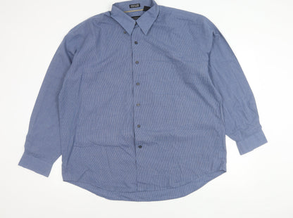 Van Heusen Men’s Blue XL Classic Fit Long Sleeve Button-Up Shirt