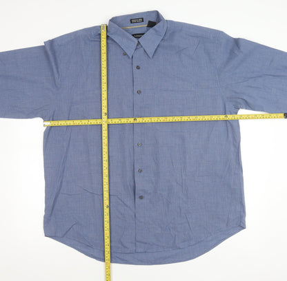 Van Heusen Men’s Blue XL Classic Fit Long Sleeve Button-Up Shirt