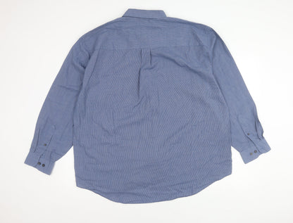 Van Heusen Men’s Blue XL Classic Fit Long Sleeve Button-Up Shirt