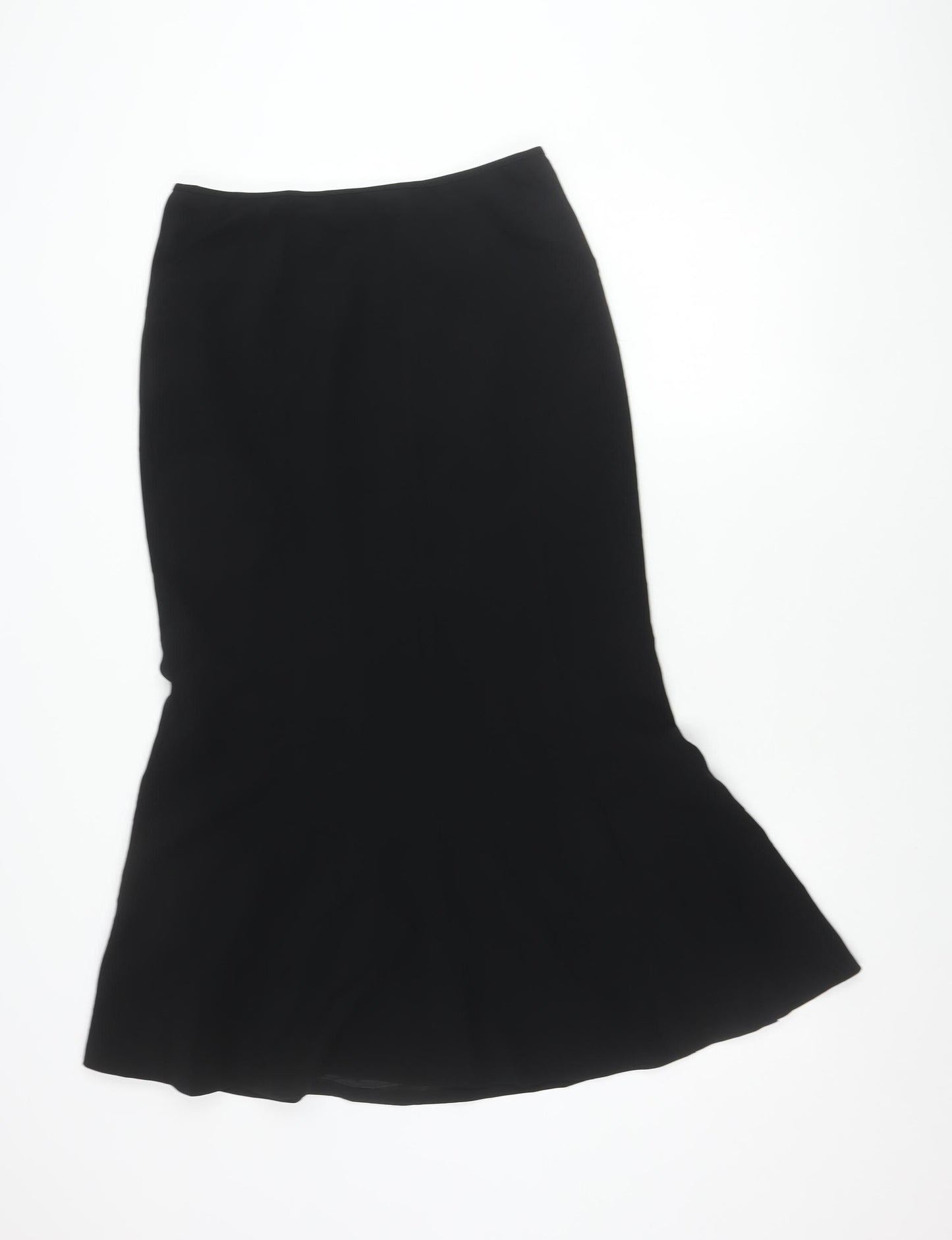 Jaeger Women’s Black Pencil Skirt UK 12 Asymmetric Lined Workwear