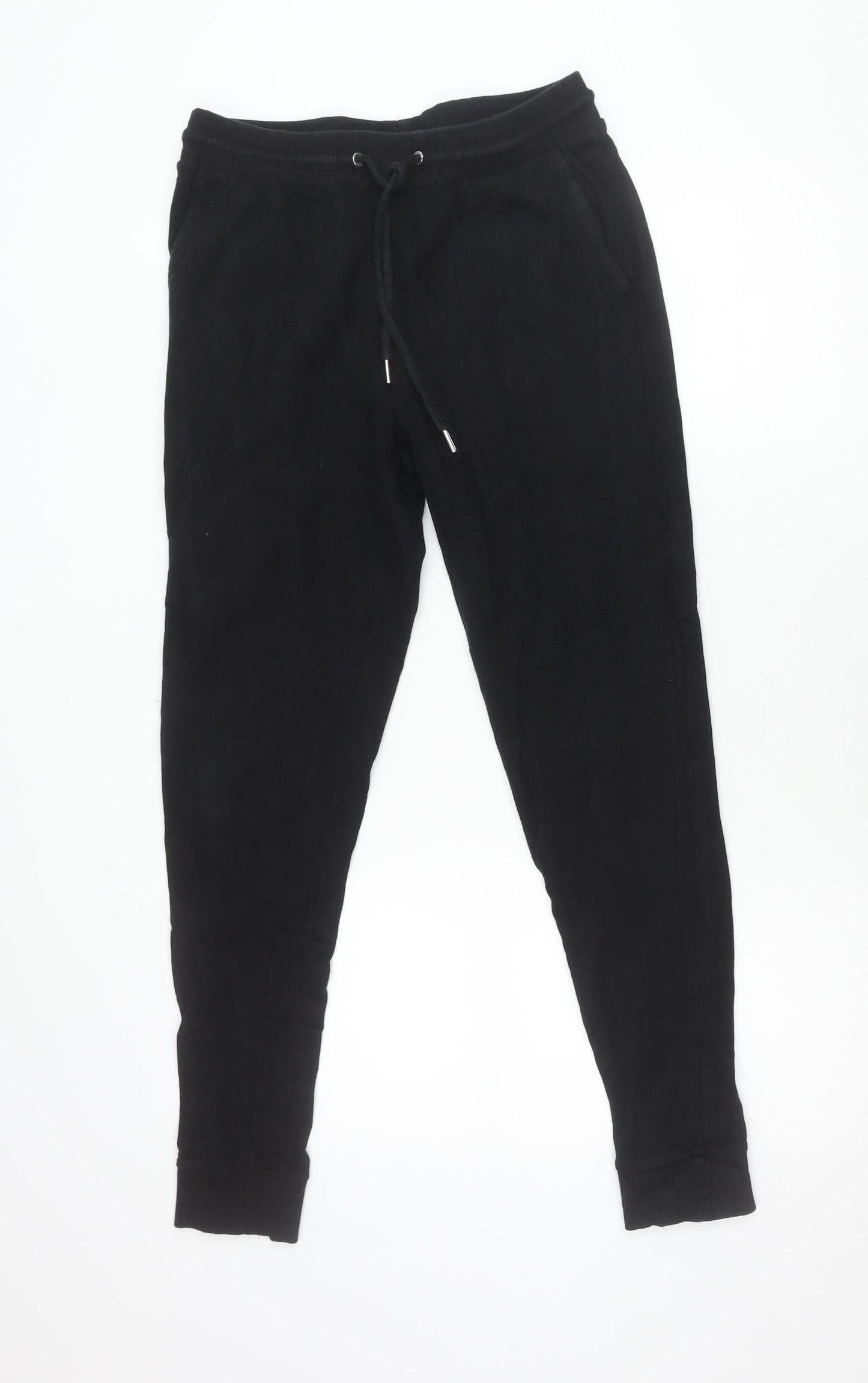 Womens UK Size S ASOS DESIGN Regular Fit Jogger Black Trousers