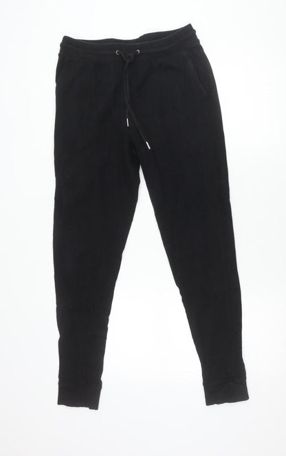 Womens UK Size S ASOS DESIGN Regular Fit Jogger Black Trousers
