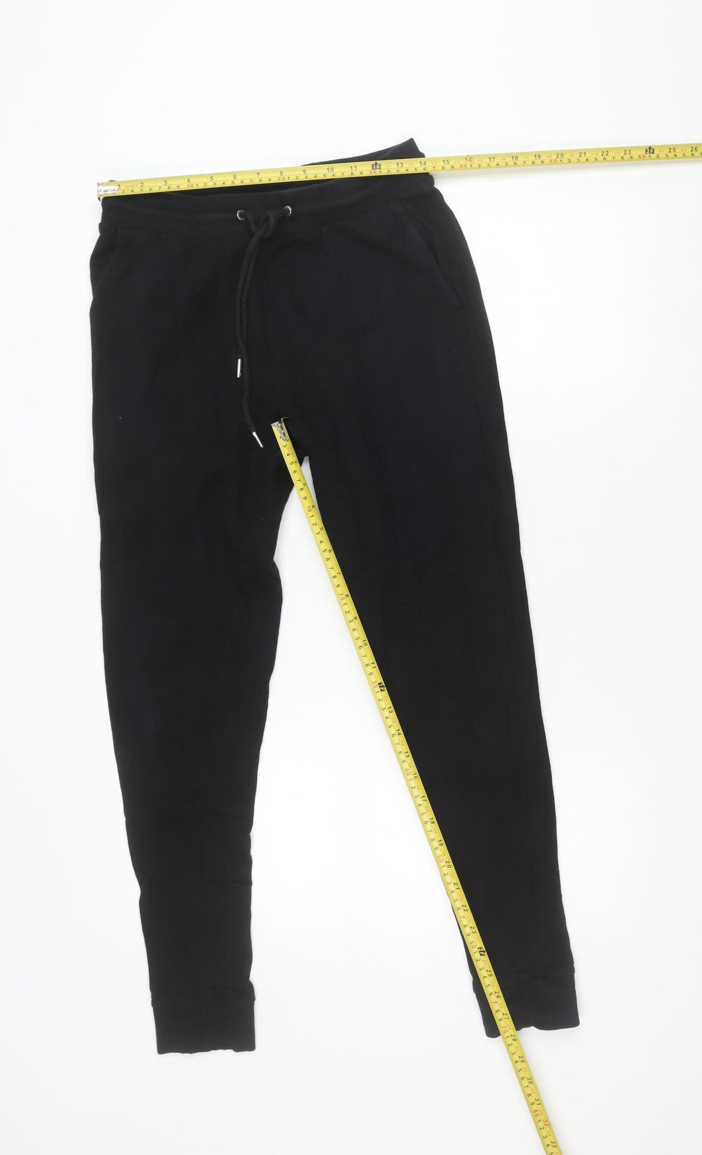 Womens UK Size S ASOS DESIGN Regular Fit Jogger Black Trousers