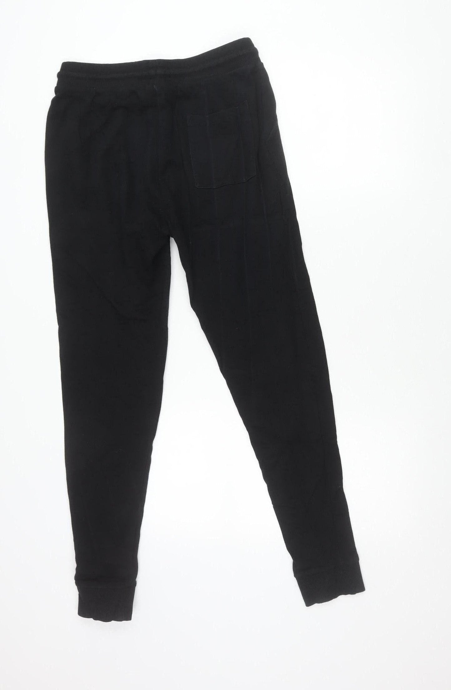 Womens UK Size S ASOS DESIGN Regular Fit Jogger Black Trousers