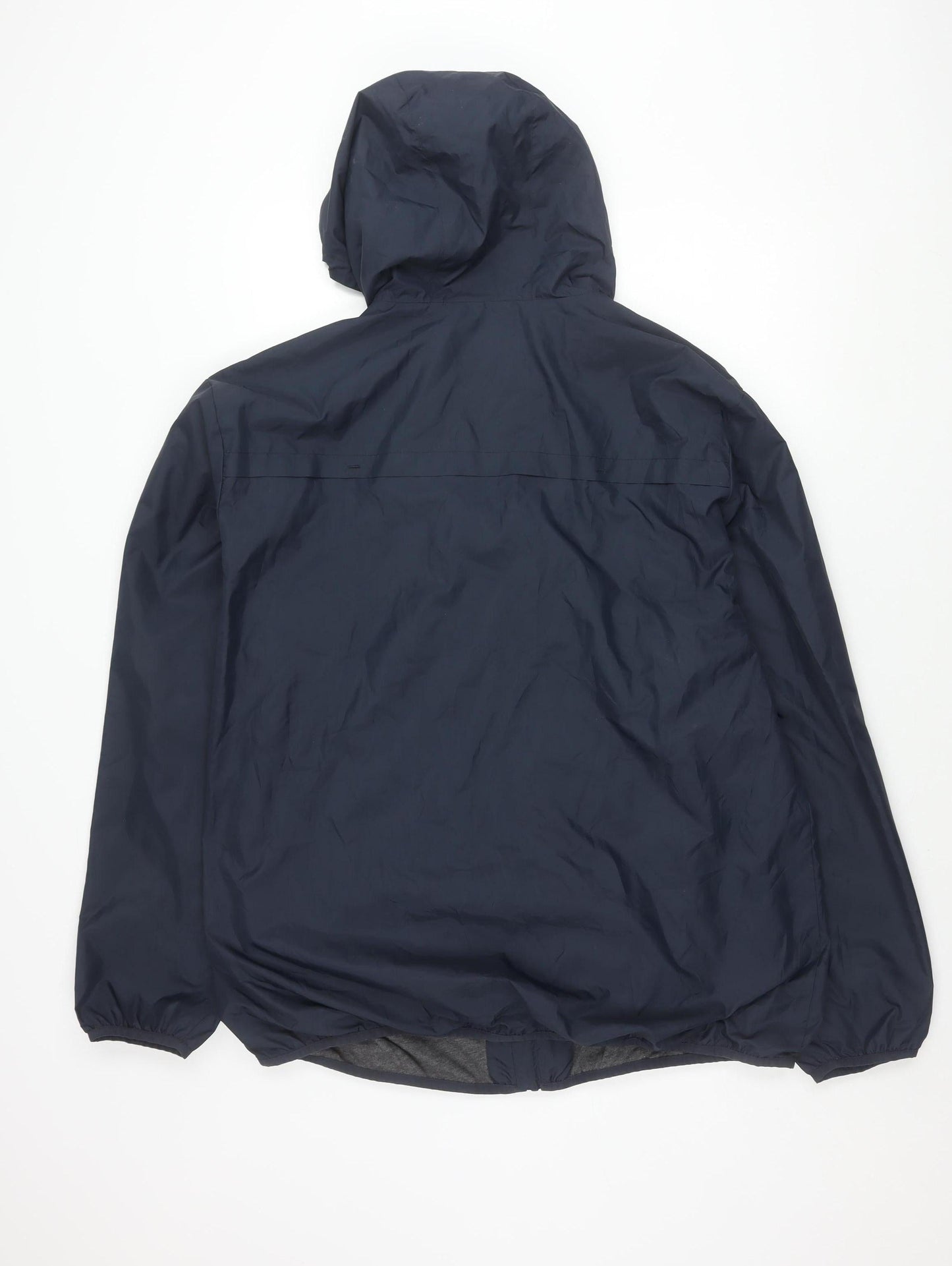 Tu Mens Blue XL Hooded Windbreaker Jacket Full Zip