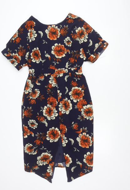 ASOS Women’s Multicoloured Floral Fit & Flare Dress Size 10
