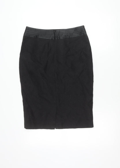 Et Vous Womens Black Size 10 Pencil Skirt Knee Length Workwear