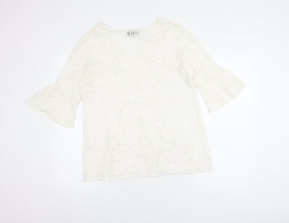 Womens UK Size 16 Principles Ivory Tunic Blouse