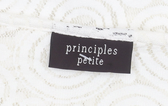 Womens UK Size 16 Principles Ivory Tunic Blouse