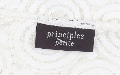 Womens UK Size 16 Principles Ivory Tunic Blouse