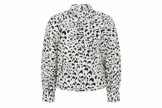 Womens UK Size 6 ASOS White Wrap Blouse