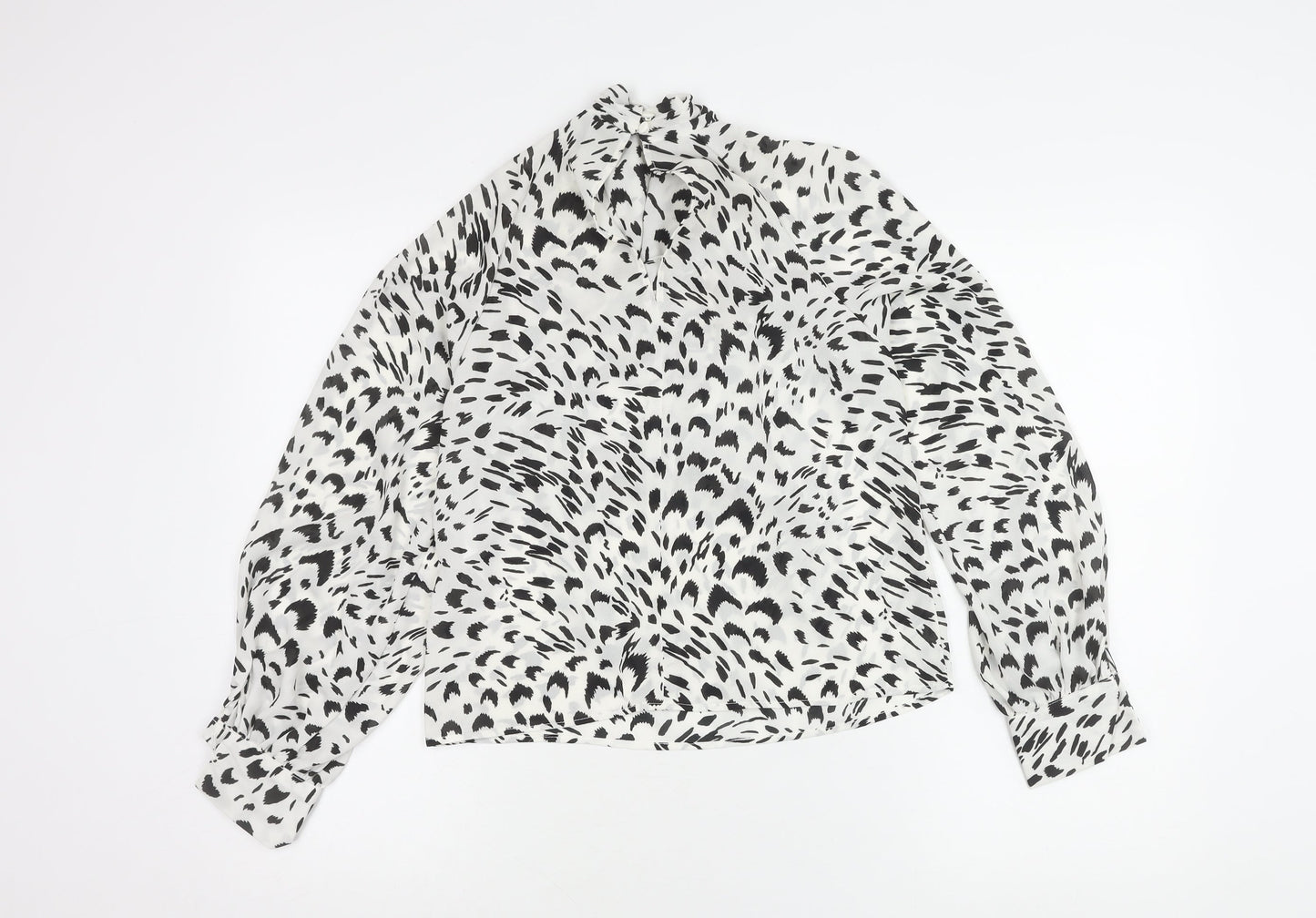 Womens UK Size 6 ASOS White Wrap Blouse