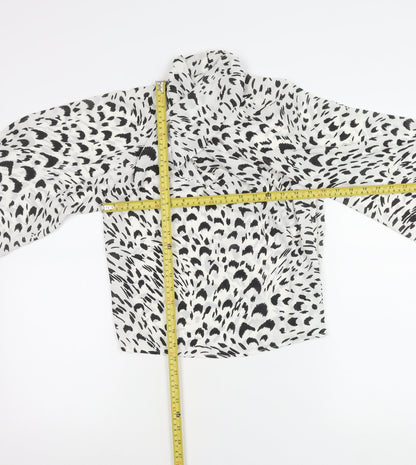 Womens UK Size 6 ASOS White Wrap Blouse